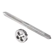 Tap and Die Set M5 x 0.5 Thread Screw Tap Round Die Threading Tapping Tool