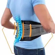 Back Brace for Lower Back Support with 4 Stainless Steel Support Breathable