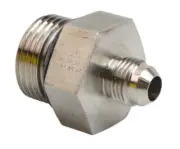 Parker 6-12 F5OX-SS Triple-Lok 3/8" 37° Flare Male SAE-ORB Straight Tube Fitting