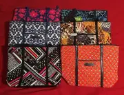Vera Bradley Rain Forest Trimmed Small Vera Tote - NWT