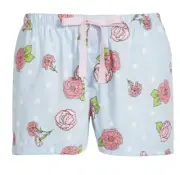 NEW PETER ALEXANDER WOMENS CARNATIONS FLORAL SHORTS $49.95 LARGE L