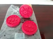 Set Of 3 Silicon Cookie Stamps By Avon