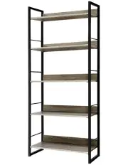 [Artiss] Bookshelf Wooden Display Shelves in Black