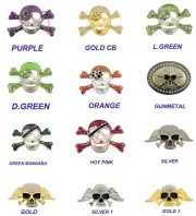skull crossbones rhinestones metal belt buckles halloween party costume gift NEW