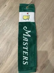 2025 Masters Golf Tournament White And Green Tri Fold Towel New w/ Tags