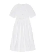 Ganni Tie Strap Midi Dress EU38,EU36,EU42,EU40,EU34,EU32 bright white