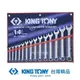 KING TONY 金統立 專業級工具14件式複合扳手組(梅開扳手) KT1214MR01
