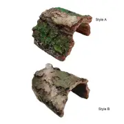 Reptile Hideout,Turtle Basking Cave Decor,Resin Aquarium Tank Decoration,Hollow