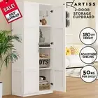 Artiss Buffet Sideboard Cupboard 2 Door Pantry Cabinet Storage Shelves White
