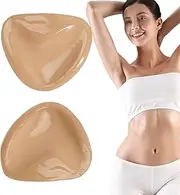 [Generic] Adhesive Bra Pads - Double-Sided Adhesive Bra Padding Insert | Triangular Invisible Push-up Pads for Women for Swimsuits Dresses Bikini Top