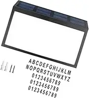 Uonlytech 1 Set Solar Powered Address Sign Light Outdoor House Number Sign with Bright Light Energy Saving and Weatherproof Easy to Install for Home Address Visibility