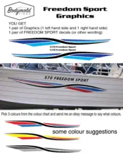 Quintrex style Freedom Sport graphics 2500mm long graphics