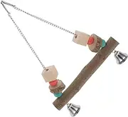CAXUSD Parrot Perch Daily Parrot -Resisting Parrot Swing Bird Swing Parrot Supplies Bird Accessory Household Parrot Swing Wear-Resistant Parrot Swing Bird Supply Wooden