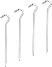 WOONEKY 4Pcs Aluminum Alloy Tent Stakes Durable Ground Pegs for Camping Easy Installation Heavy Duty Outdoor Use for Tents and Picnic Blankets