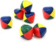 KITANDOVE 5pcs Pu Leather Juggle Sandbag Boys and Girls Toy Juggling Balls Game Sandbag Toy for Outdoor Indoor Play
