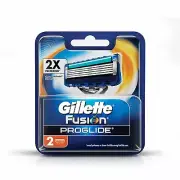 2pc Gillette Fusion Proglide Flex Ball Manual Razor Blades 2 Cartridges Pack