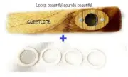 Sweet Lime Professional Wooden Kazoo by Kazoo Guru + 4 Extra Membrane (Regular)