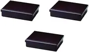 Set of 3, 8 Inch Long Hand Cloth Side Meal Bento Lunch Box, Shintame (Divided Separated) [Shokado]