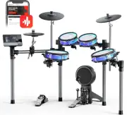 Donner Backbeat Electric Drum Set with High-Tech 7-Inch Touchscreen, 1126 Sounds
