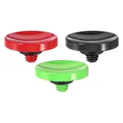 Shutter Release Button Camera Shutter Button Concave, Red/Black/Green 3pcs