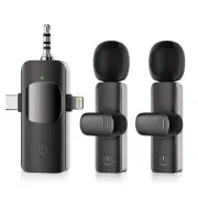 3 in 1 Wireless Lavalier Microphone - Professional Cordless Microphone for iP...