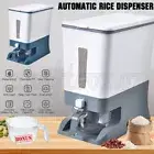 Rice Cereal Dispenser 10KG Grain Container Auto Food Storage Box Measuring Cup