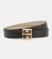 [Givenchy] Givenchy 4G reversible leather belt Inch 33.5 black