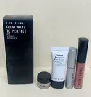 Bobbi Brown 4-Ways To Perfect 4pcs Set - Lip, Mascara, Eye Base & Face base New