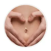 Dainty Belly Button Ring 20 Gauge White Opal - 14k Gold Filled Belly Hoop Pie...