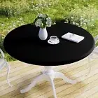 Homing round Fabric Fitted Tablecloth, Elastic Waterproof Oil Proof Table Cloth