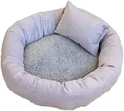 Modern Soft Plush Round Pet Bed for Cats or Small Dogs Mini Medium Sized Dog Cat Bed Self Warming Autumn Winter Indoor Snooze Sleeping Cozy Kitty Teddy Kennel