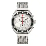 Swiss Alpine Military Men's Watch Chronograph Analog Quartz 7066.9132SAM Steel