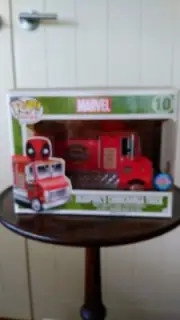 Funko pop vinyl bobble head figure Marvel Deadpool's Chimichanga Truck No10 BNIB