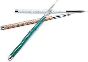 2024 3 Sets Nylon Nail Art Pen Dotting Painting Drawing UV Gel Liner Paint Line Brush Tool Set