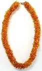 925 Sterling Silver Genuine Cognac Natural Baltic Amber Large Nice Beads 20 in