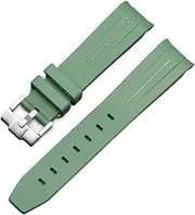 [FULNES] For Omega Swatch Joint Planet Series Moon Mercury Curved Rubber Strap For Moonswatch Watch Curved No Gap Rubber Strap Men Women 20MM Watchbands