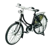 1:10 RETRO BICYCLE BIKE BLACK VINTAGE CLASSIC DIE CAST METAL MODEL NEW 17cm