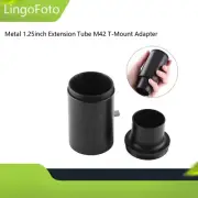 Metal 1.25inch Extension Tube M42 T-Mount Adapter for Telescope SLR Camera