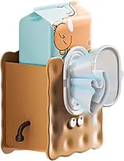 Quzente Tissue Dispenser For Bathroom | Wall Mounted Wipes Holder - No Punch Decorative Container For Tissue Paper Towel Napkin Home Living Room