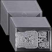 21 Pieces Clear Stamp and Die Cut Storage Bag Pockets Scrapbooking Storage Envelopes for DIY Card Making (Die Cut Not Included)(5 x 7 Inch)