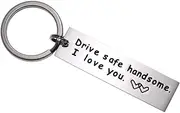 [LParkin] Drive Safe Keychain Handsome I Love You Trucker Valentines Day Stocking Stuffer