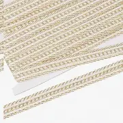 WhiteGuard 12.5Yd 15mm Braid Trim - Military Style, Floral Gimp, Polyester Ribbo