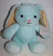 Hallmark Easter Lop Bunny Rabbit 8" Aqua Blue Peach Plush Stuffed Soft Toy 2025