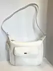 VTG! NWT! 70's-80’s Kmart Basics White Vinyl Shoulder Bag Double Zipper 12"
