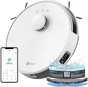 Lefant Robot Vacuum and Mop, Updated Mapping dToF Navigation, Custom Cleaning, Multi-Floor Mapping, 5500Pa Powerful Suction, No-Go Zones, APP, Alexa & i Watch Control, Support 2.4G & 5G WiFi, M1