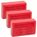 3 x 125g Bars - Gingerbread Scented French Soap with Organic Shea Butter