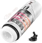 HIVEFUN Rotating Vibration Modes Sex Toy for Men Solo Milky White