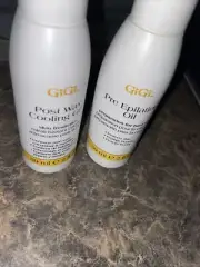 GiGi Pre-Epilation Oil & Post Wax Cooling Gel 2 Oz Each