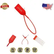 Versatile Tamper-Proof Zip Ties - Pack of 500, 9.84" Length, Ideal for Security