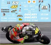 1/12 DECALS for DUCATI GP12 TEST BIKE SEPANG 2012 DECALS TB DECAL TBD102
